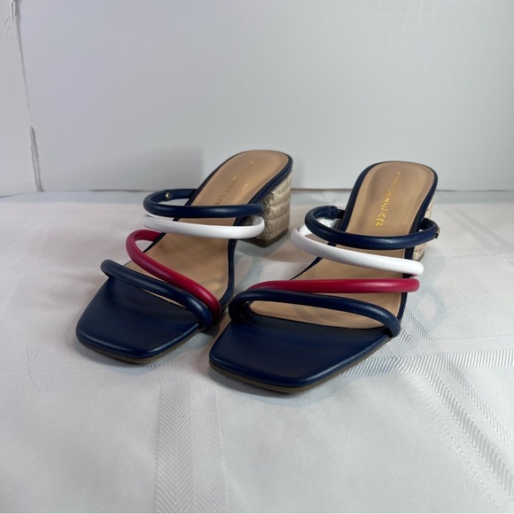 Tommy Hilfiger Women's Multicolor Strappy Sandals - Picture 1 of 9